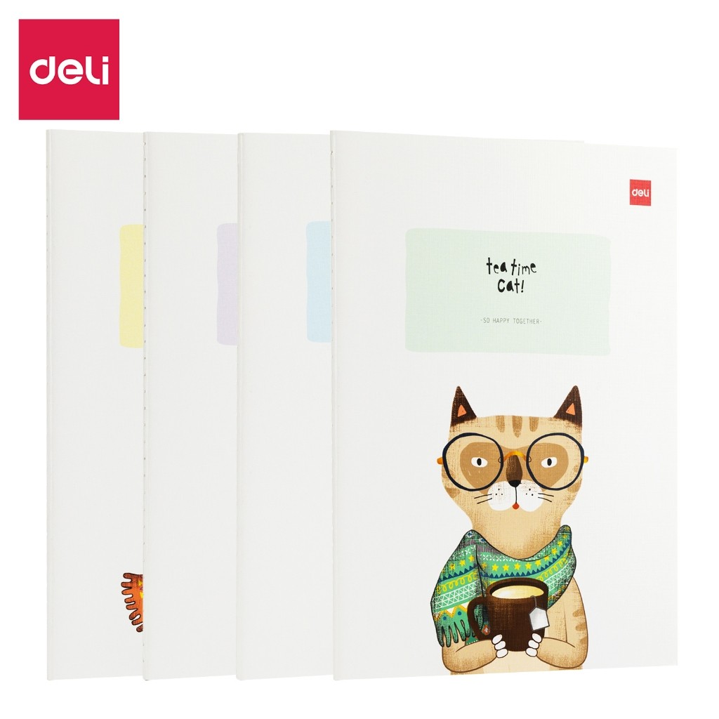 

Deli Sewing Notebook B5 40 Lembar NB540 Fx-13, Buku Tulis Jahitan Kuat, Desain Tea Time