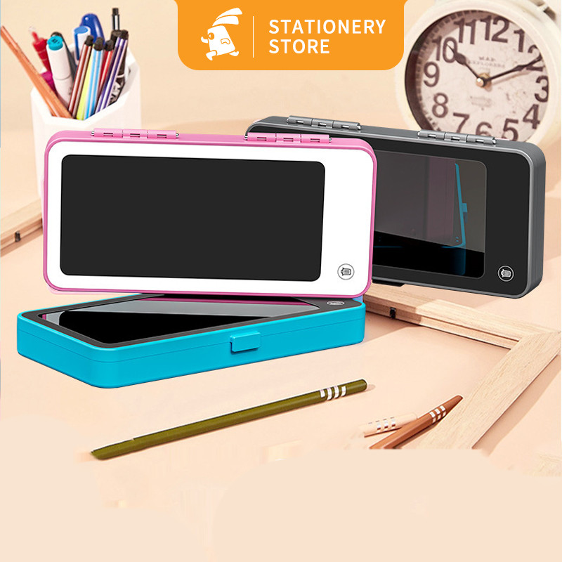 

Kotak Pensil 2 in 1 Papan Coret Kreatif Anak/Stiker | Kotak Pensil Imajinasi dengan Digital Pad Edukasi Mainan Papan Gambar Anak-Rabbit_Stationery