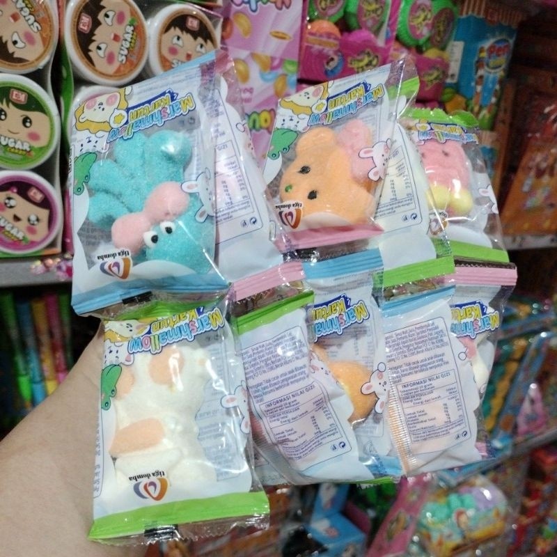 

MARSHMALLOW KARTUN ANIMAL DLL isi 10 pcs