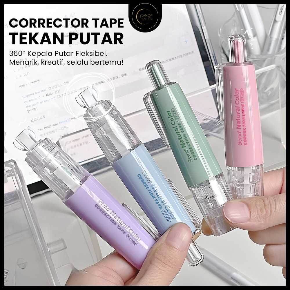 

EM Tip EX Mechanical Transparan Correction Tape