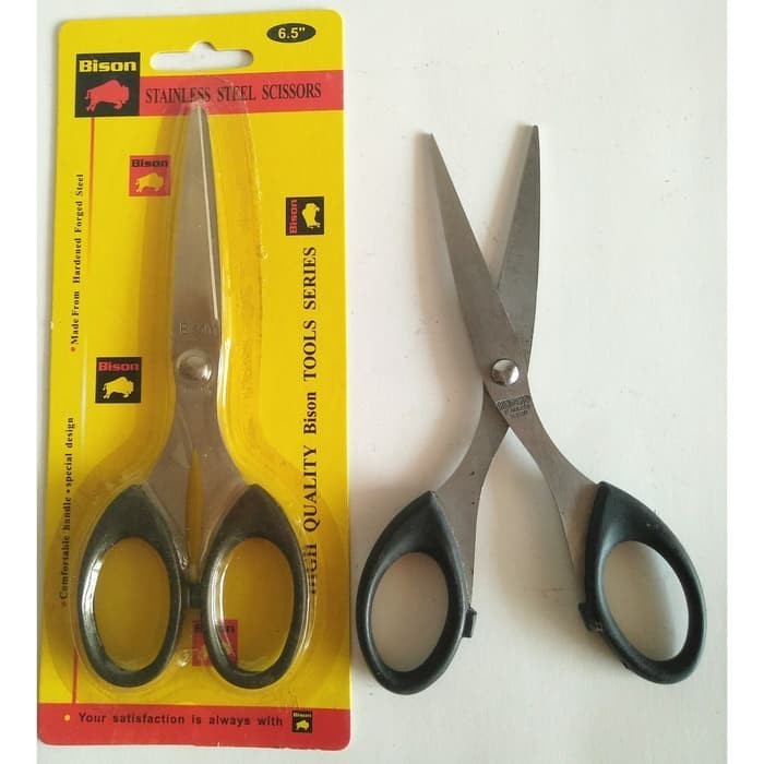 

PROMO ONGKIR [12 pcs] BISON Gunting Kertas 6 1/2 " inch