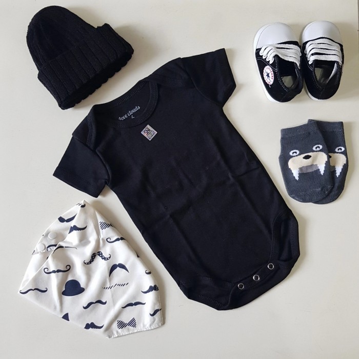 

[0k_market1] Hampers baby boy/girl -Baby gift set/hampers bayi premium/kado lahiran - Black