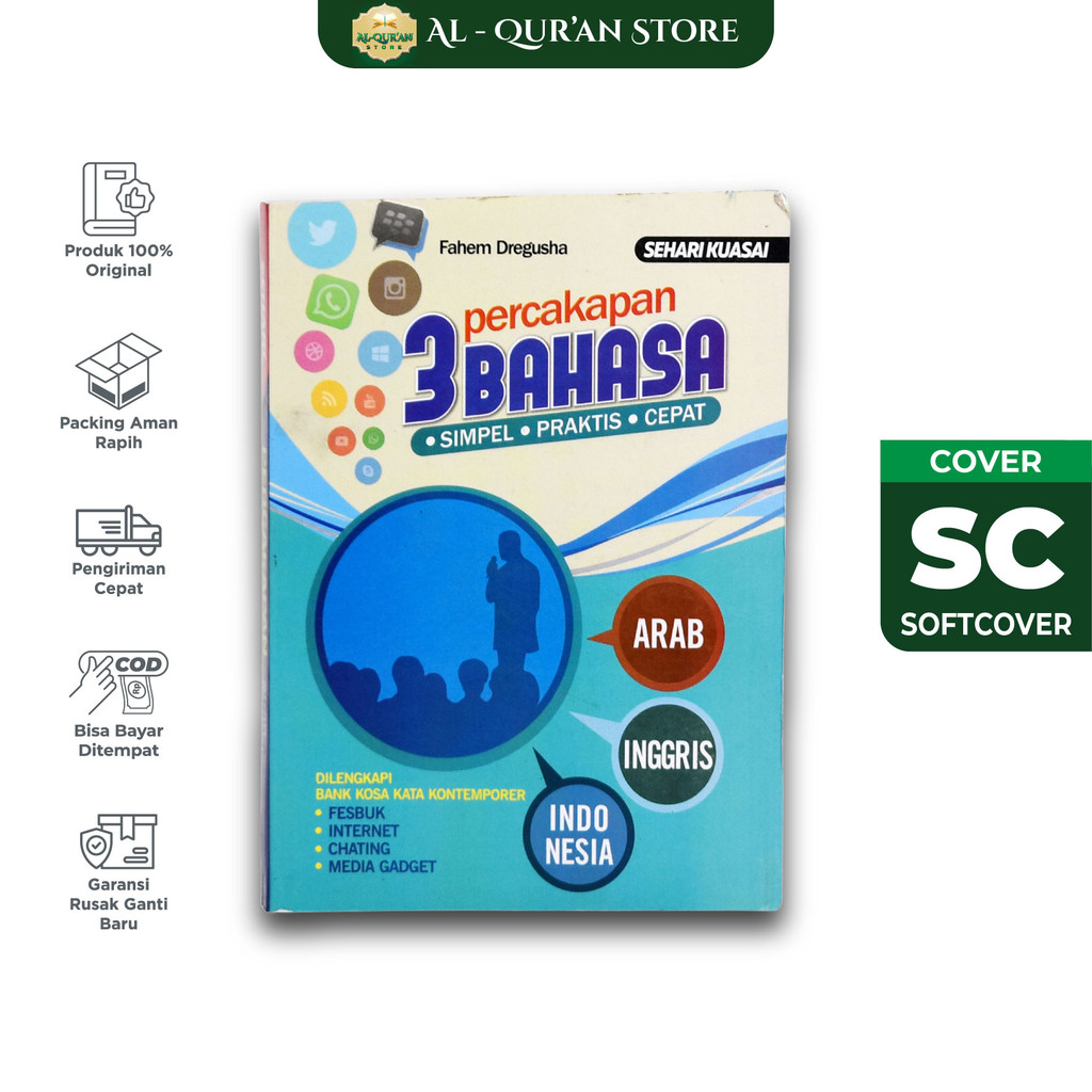 Sehari Kuasai 3 Percakapan Bahasa Simpel Praktis Cepat Arab Inggris Indonesia Lengkap Ahsan Media