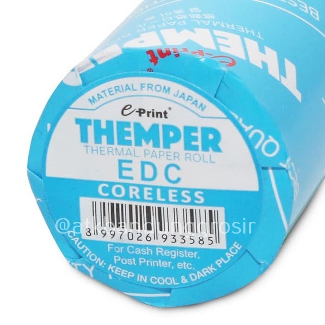 

E-print Thermal Paper Roll 57 x 33 For EDC Coreless Struk– Roll