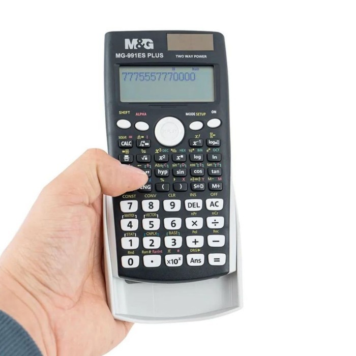 

Kalkulator Scientific M&G MG- 991ES Plus 12 Digit Calculator ADG981D7 - MG-991ES