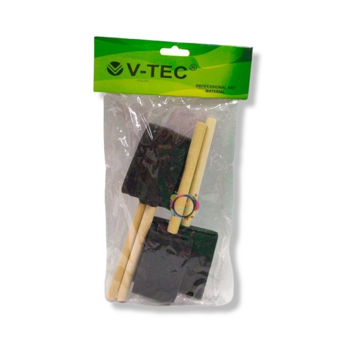 

Set Spons Cup V-Tec 906 / Spons Kotak Paint Brush Isi 4 Warna Hitam