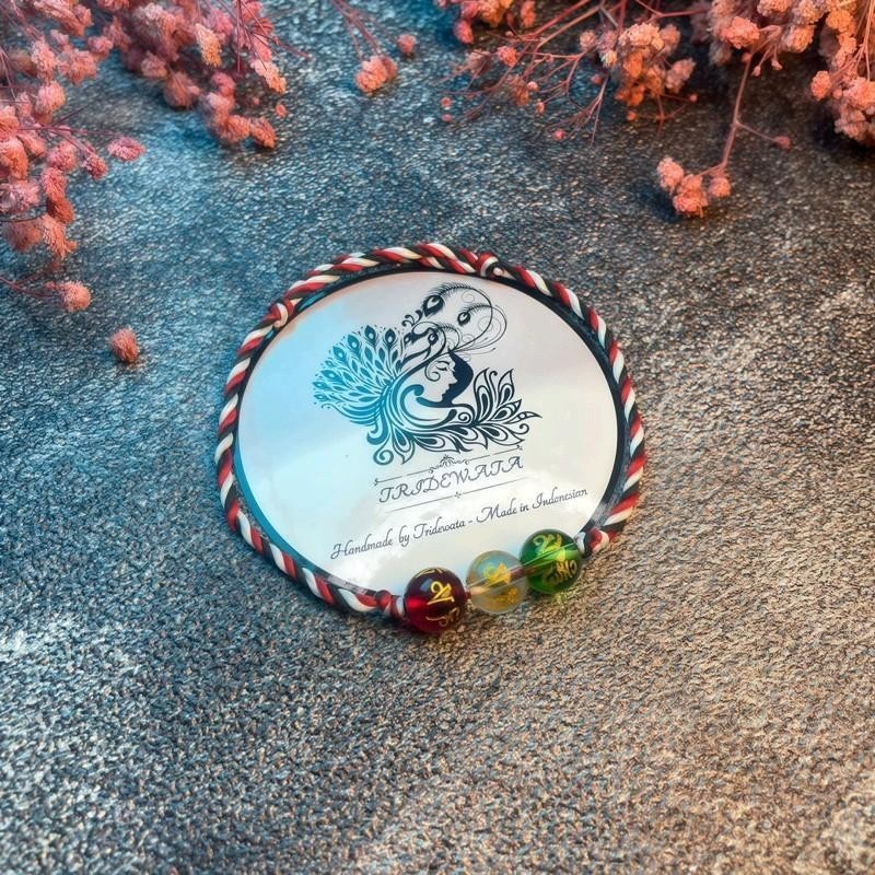 Gelang Tridatu Bali Telon Tolak Sawan Tolak Bala Pembuka Aura dan Penarik Rezeki //Gelang Tangan Mur