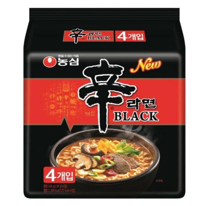 

Nongshim Black Shin Noodles 4 X 130G