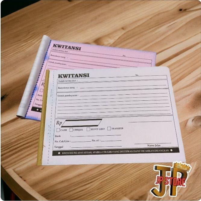 

TERLARIS! KWITANSI BESAR | RECEIPT TANDA TERIMA 1/2 FOLIO 2 RANGKAP 2 PLY PUTIH MERAH - KWITANSI A