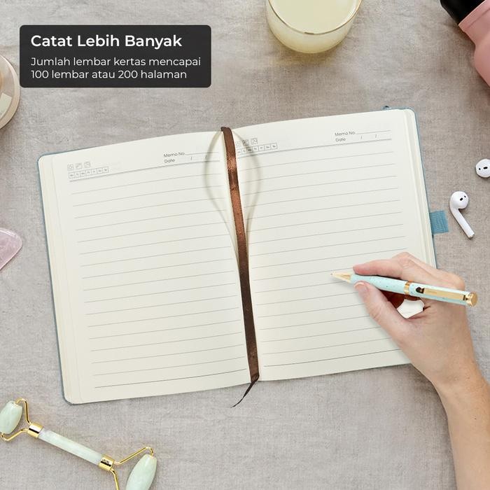 

TERLARIS! Toddi Buku Jurnal Hardcover Notebook Diary 200 Halaman Grid A5 - Hitam