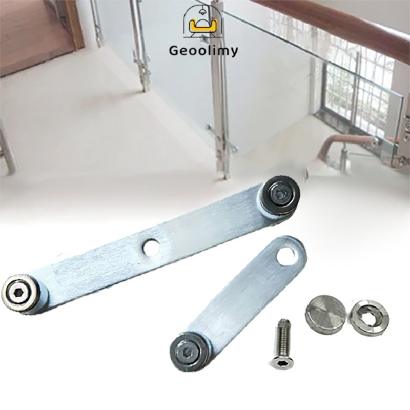 【COD✨】Penjepit Kaca Sayap Railing/Plat Railing Kaca Double/Jepit Plat Railing Kaca/Jepitan Railing K