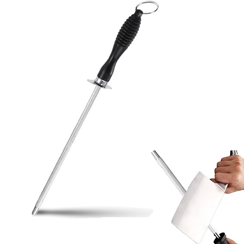 Asahan Pisau Bahan Baja Karbon Golok Daging Butcher Knife Sharpener Stik Asahan