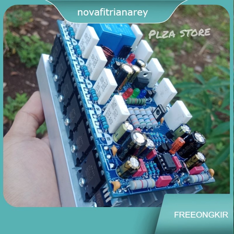 Kit driver power amplifier Socl 506 TEF 2U double layer lengkap protektor speaker dan transistor fin