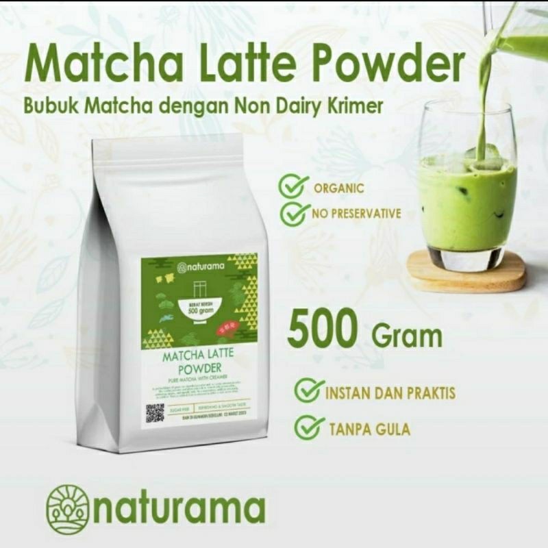 

Matcha Latte Powder 500gr - Bubuk Matcha dengan Non Diary Creamer 500gr