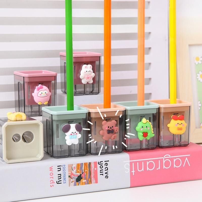 

KEDAIBUTIK (SP02) Serutan Pensil Kayu Murah Anak Import 2 lubang / Sharpener Karakter Sekolah Anak Tk SD / Rautan Fancy Lucu Anak