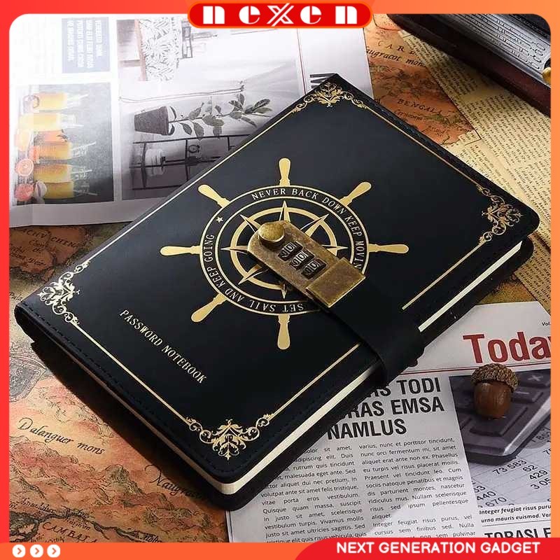 

Buku Jurnal Leather Vintage Pirate A5 200 Halaman Grid with Lock - 10001