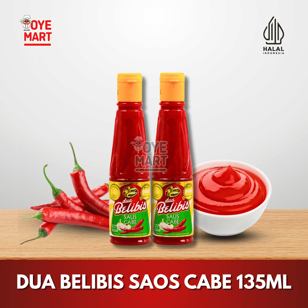 

DUA BELIBIS SAUS CABE 135ML/CHILI SAUCE/SAUS CABE PET