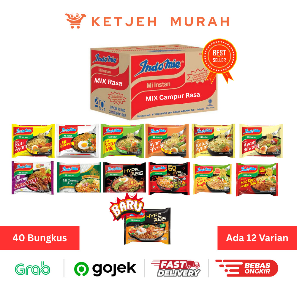 

Indomie Mix Campur Rasa 1 Dus isi 40 Pcs [Tulis di Note]