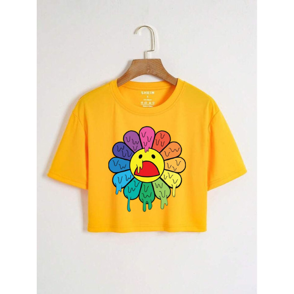 CROP TOP Baju Wanita Crop Top Korea Crop Crop Kaos Lengan Pendek