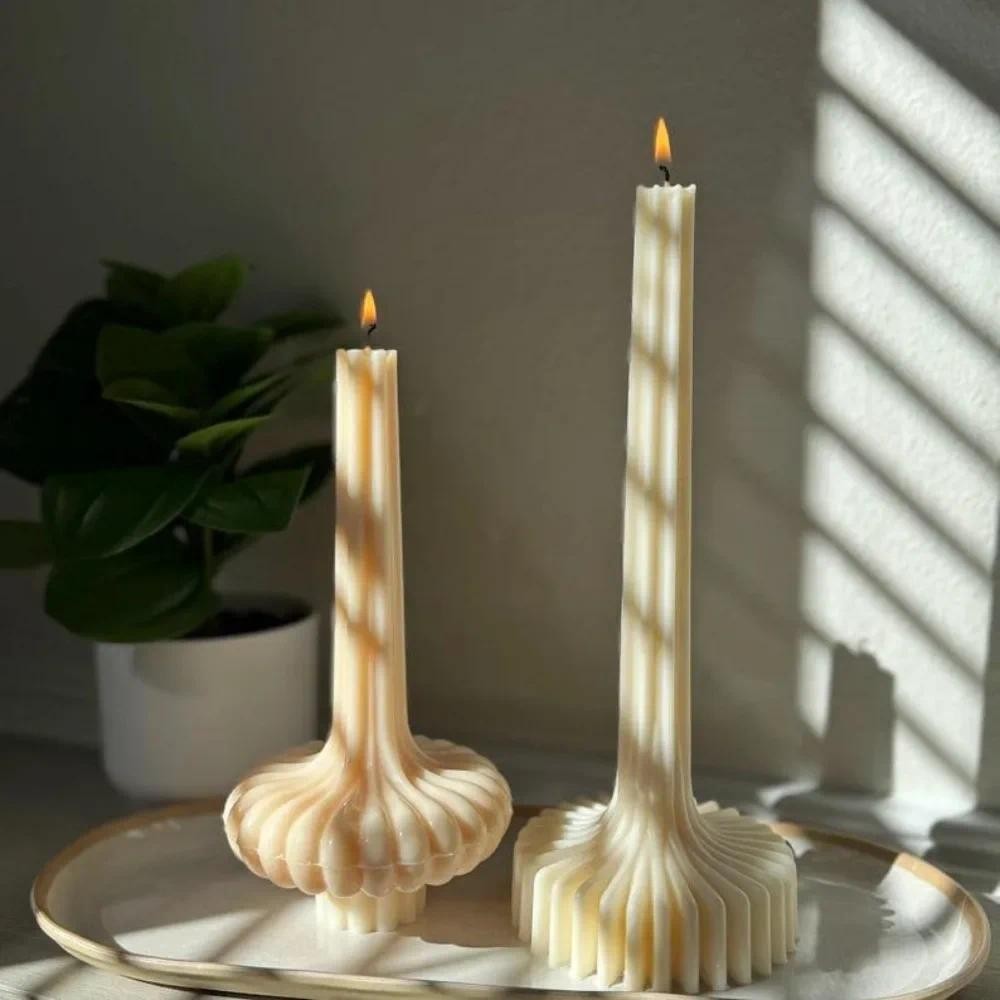 

Flower Vase Plastic Mould for Candle Making Multi Size Geometry Cylinder Acrylic Mold Pillar Scented Party Decor Handmade Gifts