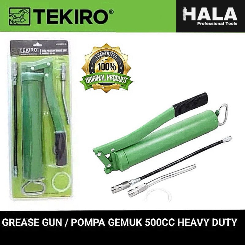 TEKIRO - GREASE GUN / POMPA GEMUK 500cc - 6000psi - HEAVY DUTY (100% ORIGINAL)KRYPTON STORE