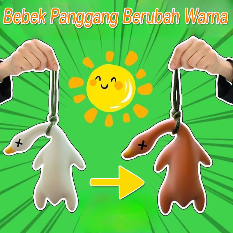 [COD] Bebek Kreatif Gantungan Bebek Panggang Uji UV Bebek Panggang Berubah Warna Mobil Bebek Gantung