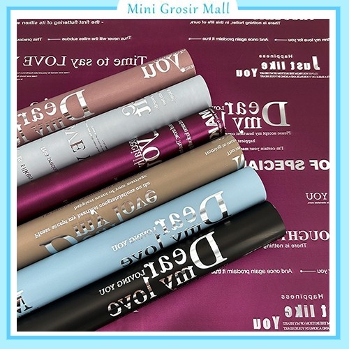 

PROMO!20 Lembar Flower wrapping paper love kertas buket bunga KB6082READY