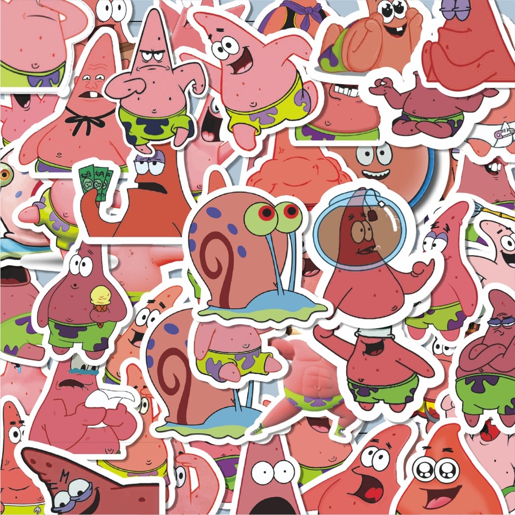 

Stiker Aesthetic Stiker Anti Air Stikers Berperekat Waterproof sticker decal buat Motor Helm Buku Journal Koper Casing HP Laptop Botol Minum Hadiah anak Stiker Pink Patrick Star Aesthetic Pinterest V4 Dekorasi Lucu Kreatif untuk Notebook, Skateboard, HP