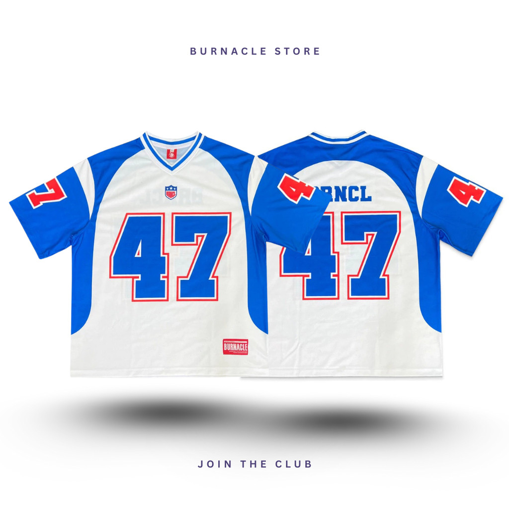 Burnacle #03  Jersey Vintage Baju Rugby Pria Baju Y2k Yourbae Apparel Bcstudio Jersey Boxy Jersey Vi