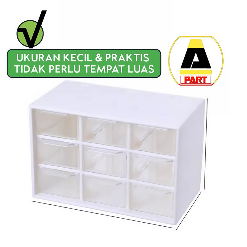 Discount Rak Mini Rak Komponen Serbaguna 9 Laci Ukuran Kecil