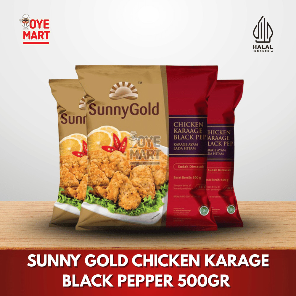 

SUNNY GOLD CHICKEN KARAGE BLACK PEPPER 500GR/KARAGE LADA HITAM