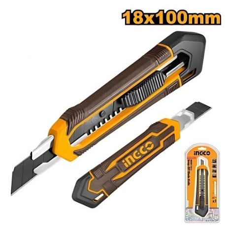 

Cutter Besar 18mm Knife Auto Lock 18 MM INGCO HKNS11815