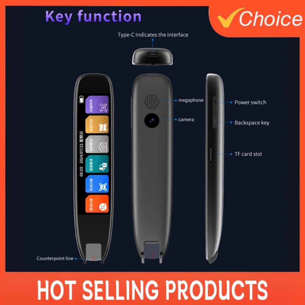 

S65 Pro Smart MultifunctionTranslation Real Time Languages Translator Business ctionary Pen Voice Scan Translator Pen