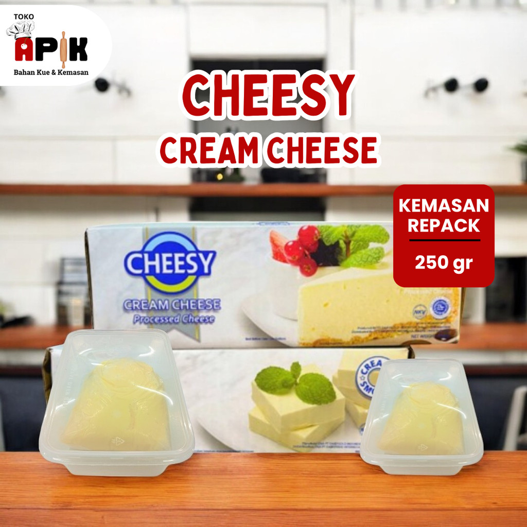 

Cheesy Cheese Cream Repack 250gr / Krim Keju / Topping Minuman