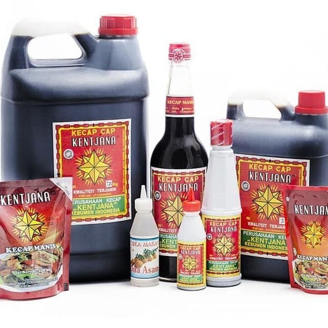 

Kecap manis cap Kentjana Kencana refill 600ml khas Kehumen