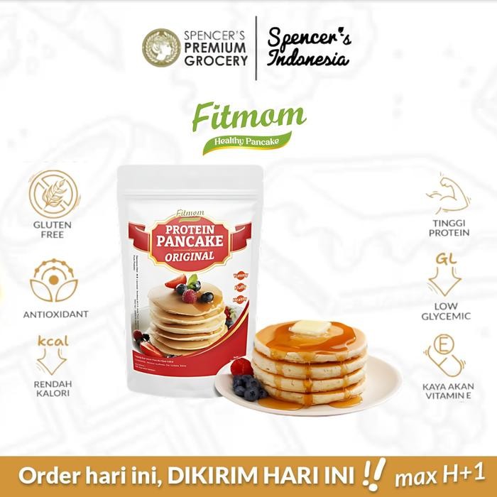 

Spencer's Fitmom Protein Pancake Original (220gr) - Tepung Pancake Instan Gluten Free