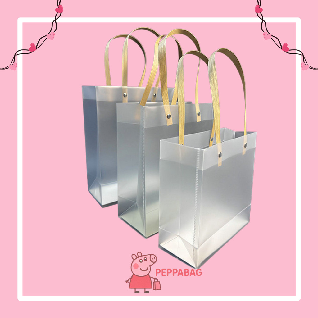 

Tas Mika PP Doff Polos Transparan / Goodie Bag / Tas Hampers / Tas Souvenir Doff Polos - ES0610