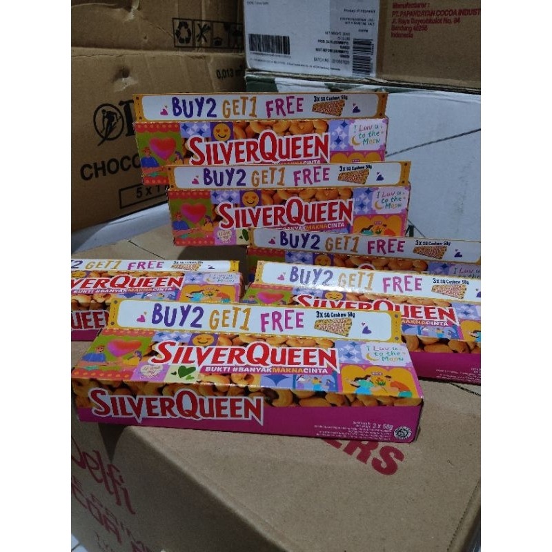 

Paket SilverQueen 58 gram Buy 2 get 1
