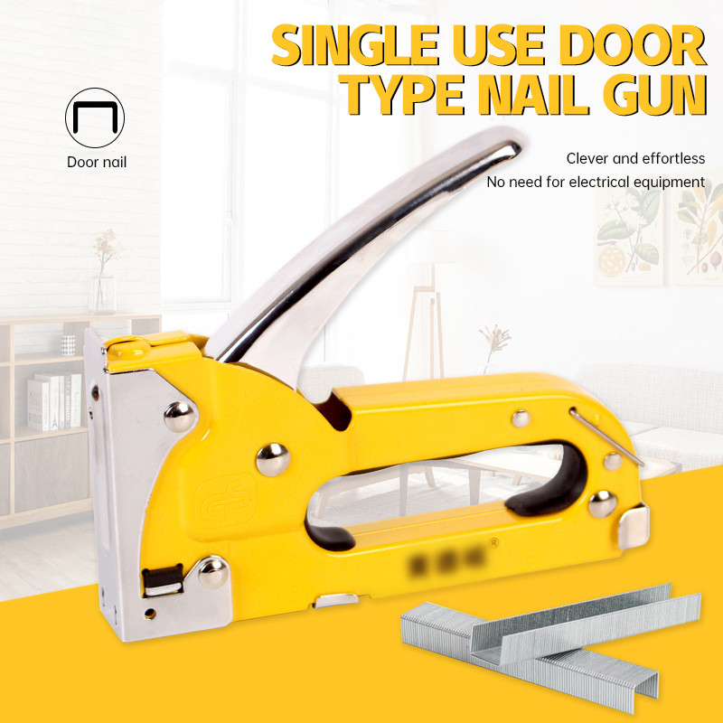 Furniture Repair Nail Gun Oil Painting Yard Nailer Apligod Manual Nail Gun U-shaped Yard Nailer COD