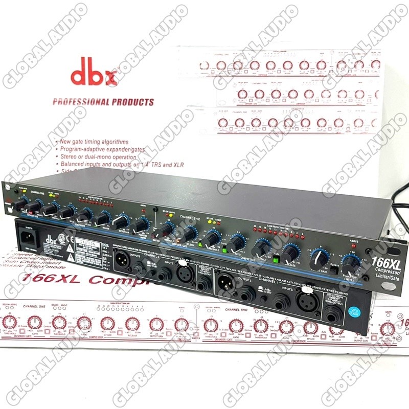 WOW Compressor DBX 166Xl Grade A Professional Compresor Limiter Dbx 166 xl dbx166 xl ( Bisa Cod )