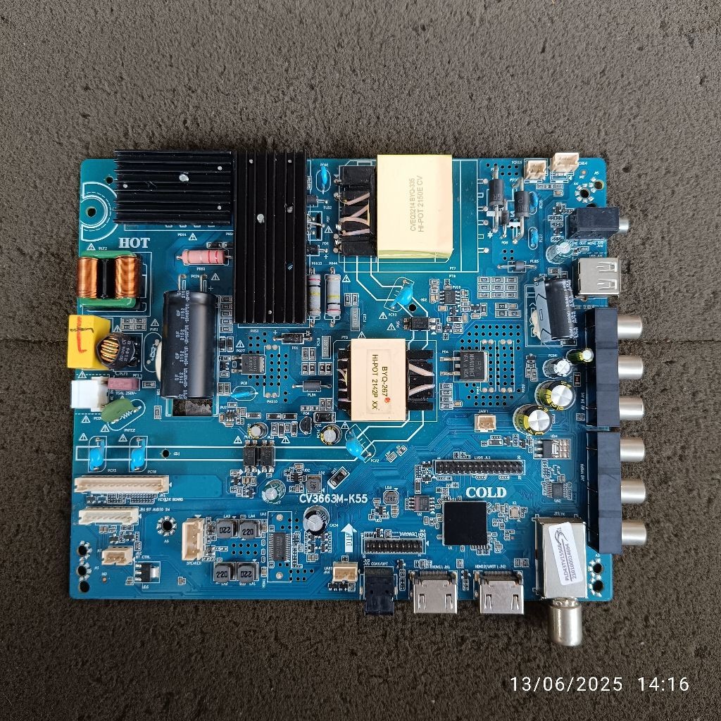 mb module mobo ori mainboard tv Polytron PLD 43TV1556 PLD43TV1556 original copotan