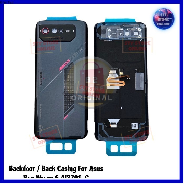 TUTUP BELAKANG BACKDOOR - BACKCOVER - BACK CASING FOR HP ASUS ROG PHONE 6 AI2201_C