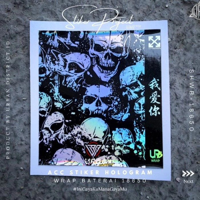 

Stiker Wrap Hologram Baterai 18650 1 Pcs Part 1 by Ultimate Customitation