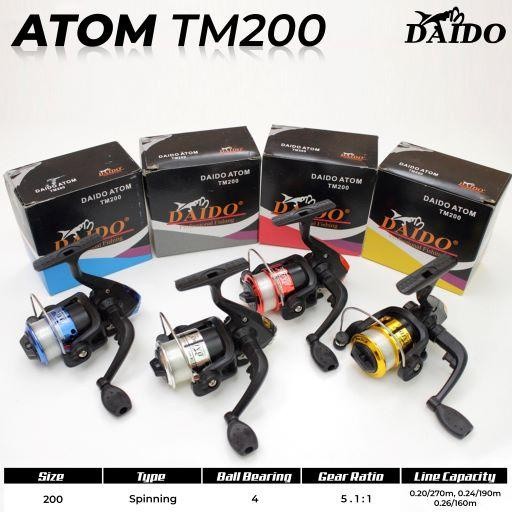 REEL DAIDO ATOM SPIN 200 || REEL PANCING MURAH DAIDO ATOM SPIN TM 200