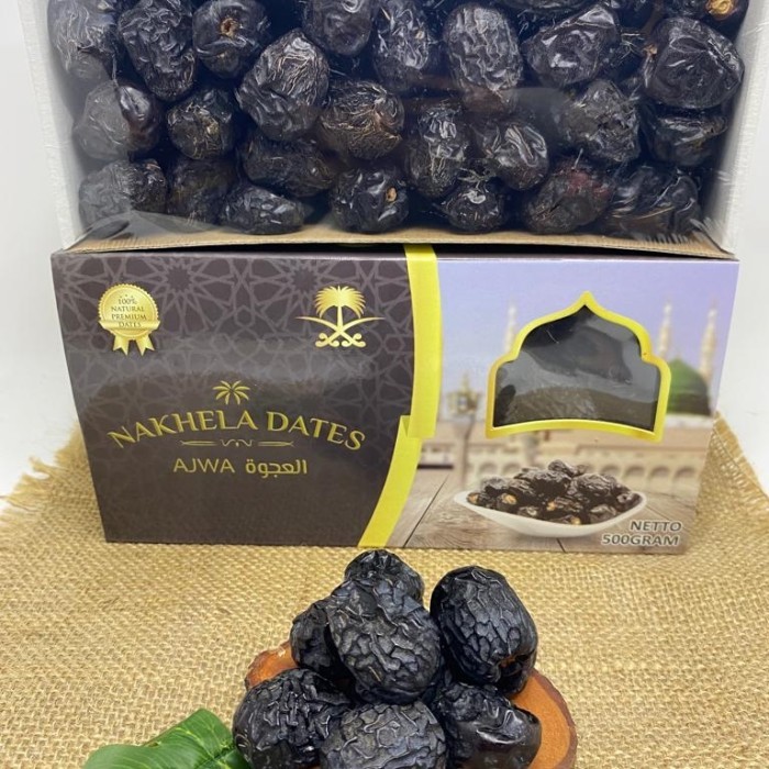 

[Best Seller] Kurma ajwa nakhela Al madinah 500gr