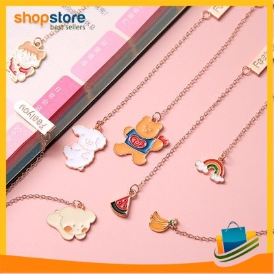 

Pembatas Buku Karakter Korean Ins Cartoon Metal Pendant Bookmark