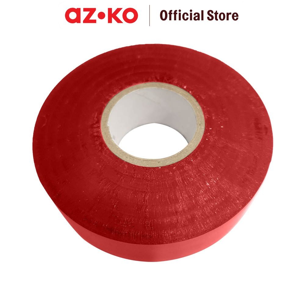 AZKO Maxbuilt 25 mtr Isolasi Listrik - Merah Solasi Lakban Kabel Electrical Tape Plester Listrik