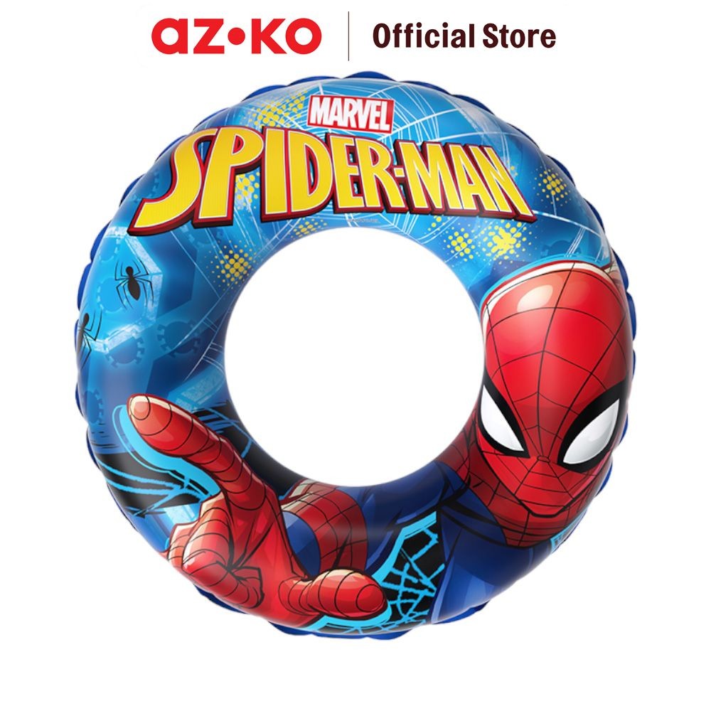 AZKO Marvel 60 cm Ban Renang Anak Spiderman - Biru/Merah Swim Ring For Kids Floating Rings Pelampung