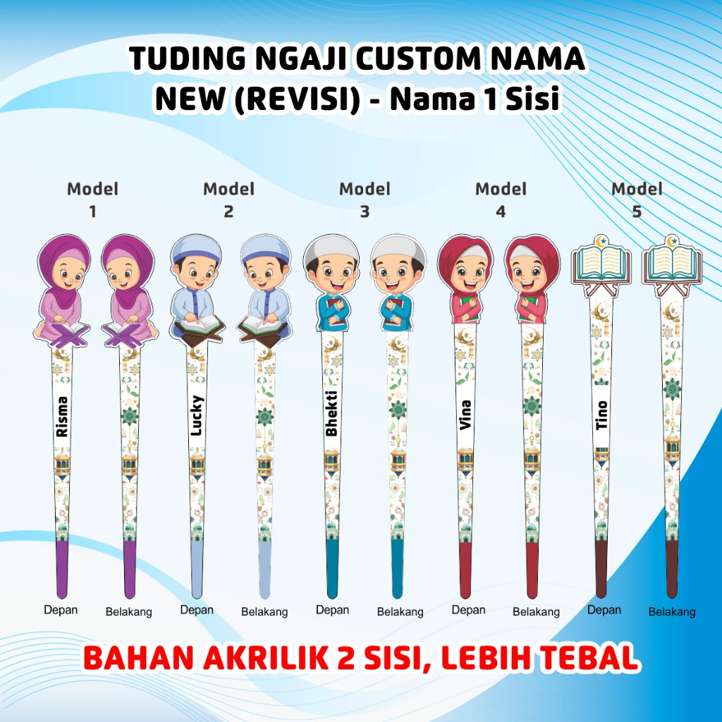 

Tuding Ngaji Pesanan Custom Gambar Sendiri