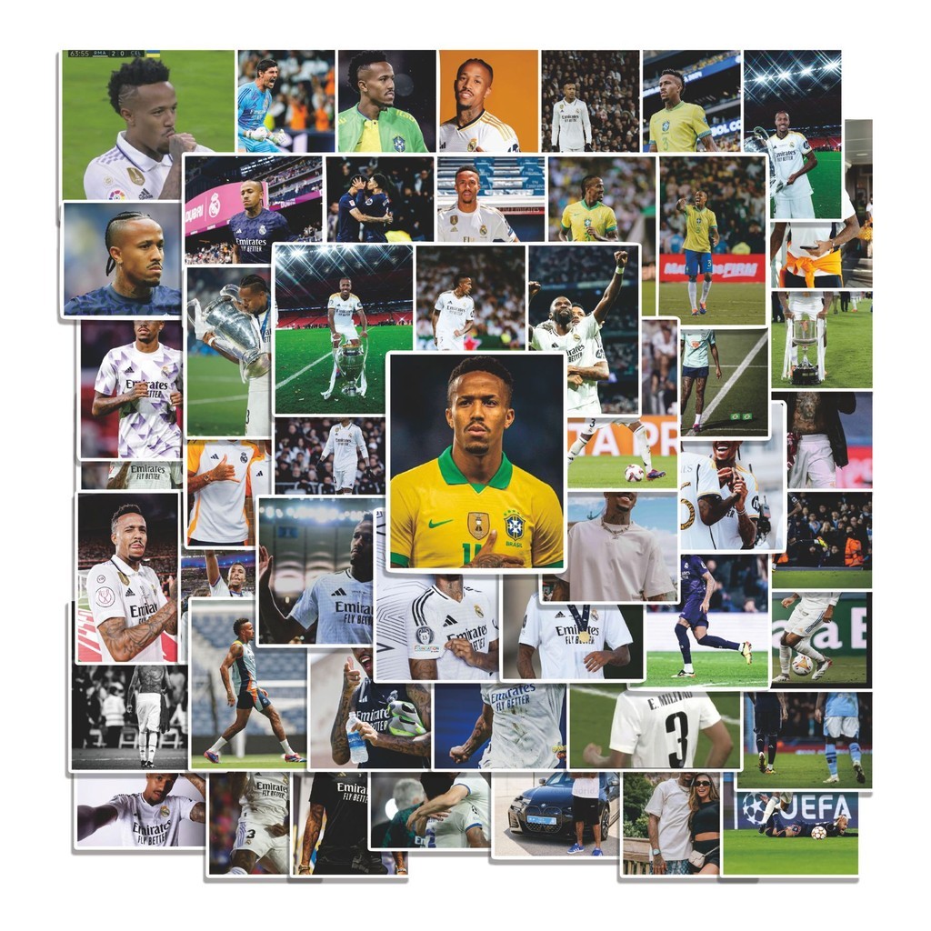 

COD 50 Pcs Stiker RM Éder Militão V1 Lucu Anti Air Untuk Dekorasi Notebook Sepeda Skateboard Handphone DIY